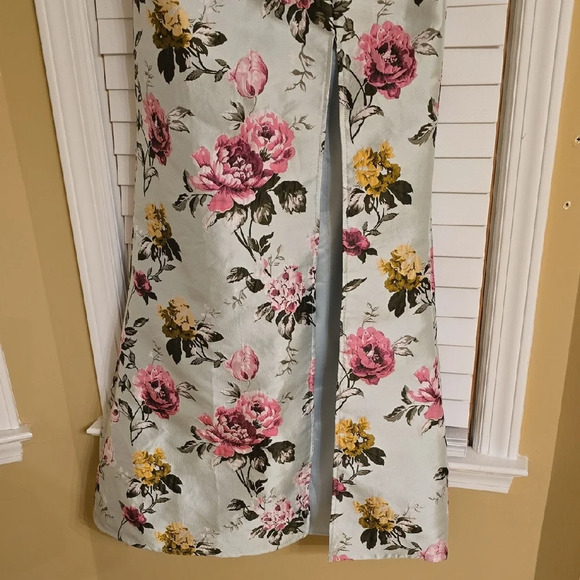 Lulu's Pink and Green Strapless  Sundress - Picture 4 of 16